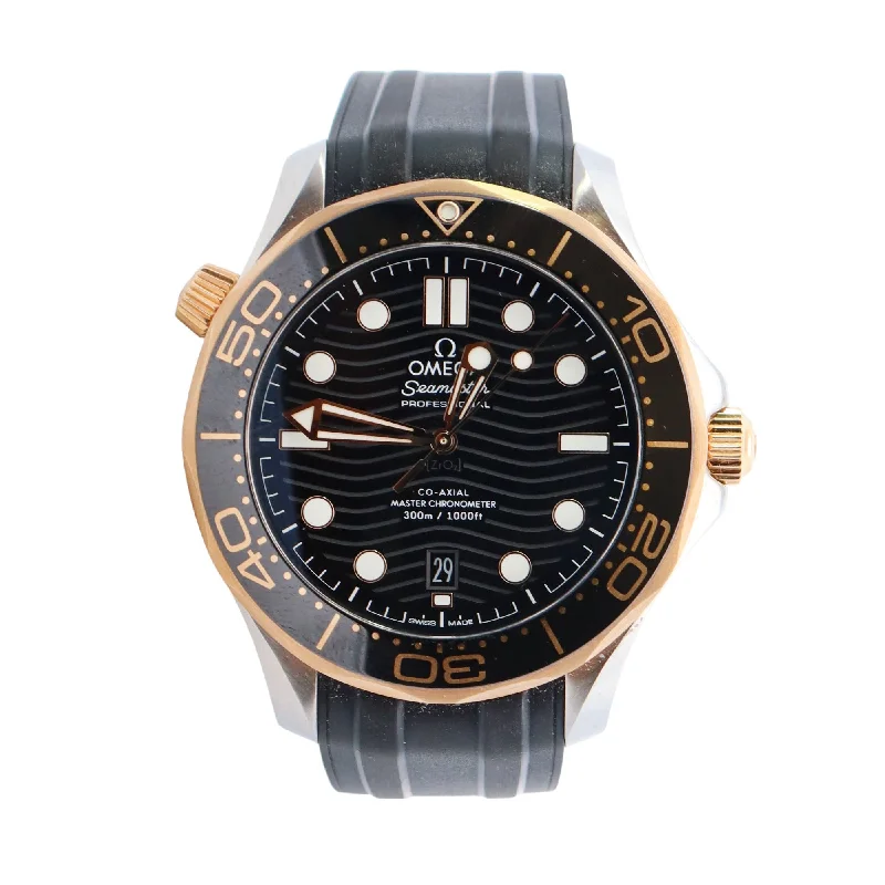 Limited-Time Offer On Elegant Jewelry Pieces Omega Seamaster 42mm Black Dial Ref# 210.22.42.20.01.001