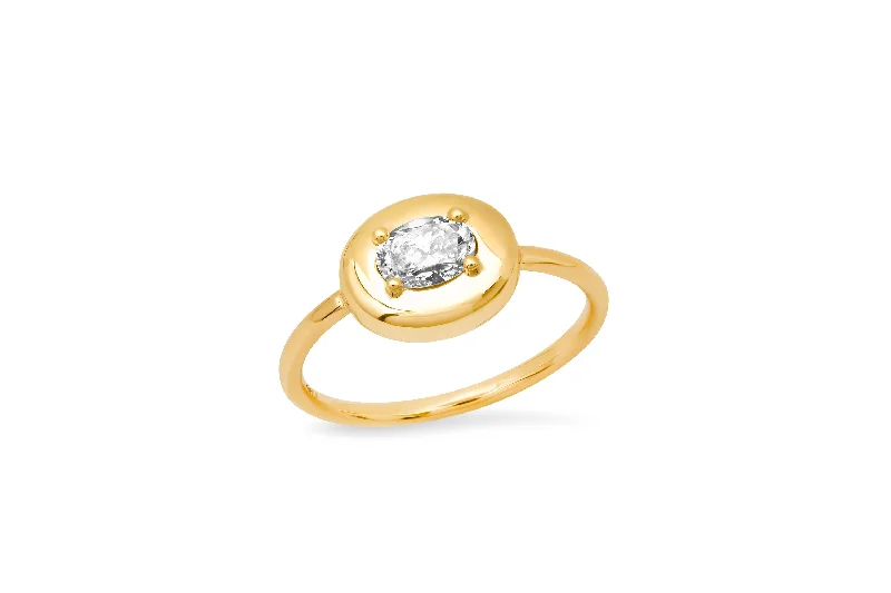 Discounted Jewelry For A Glamorous Look Oval Diamond Cloud Ring