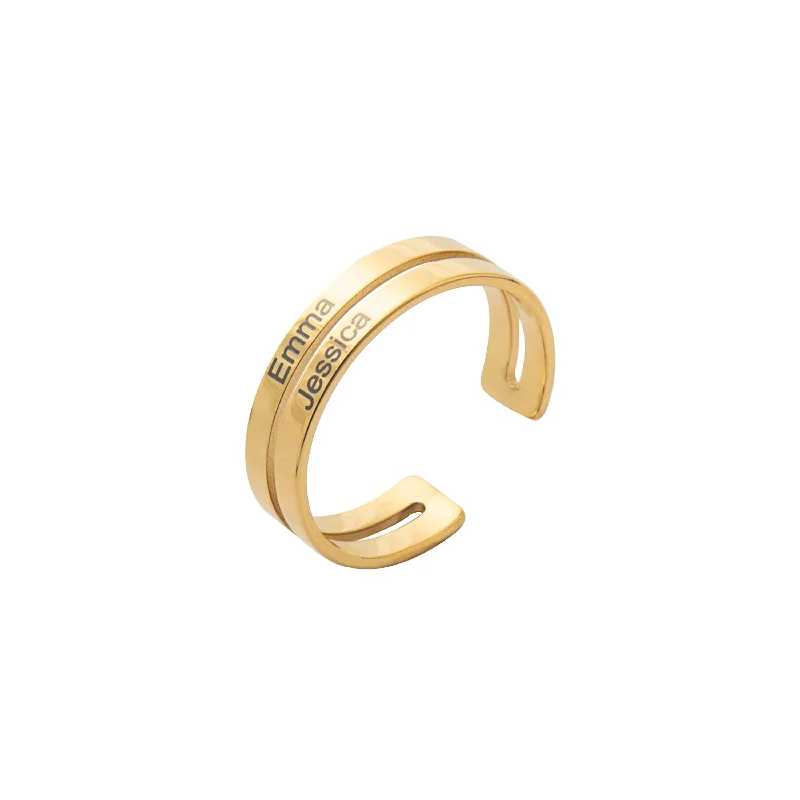 Elegant Jewelry At Unbeatable Offers – Shop Before It's Gone Personalized Two Names Ring