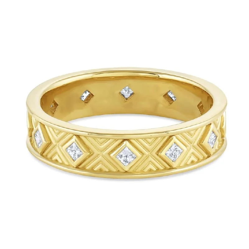 Luxury Jewelry At Unbeatable Discounts Petite Pure Energy Eternity Band - 18k Gold + Diamonds