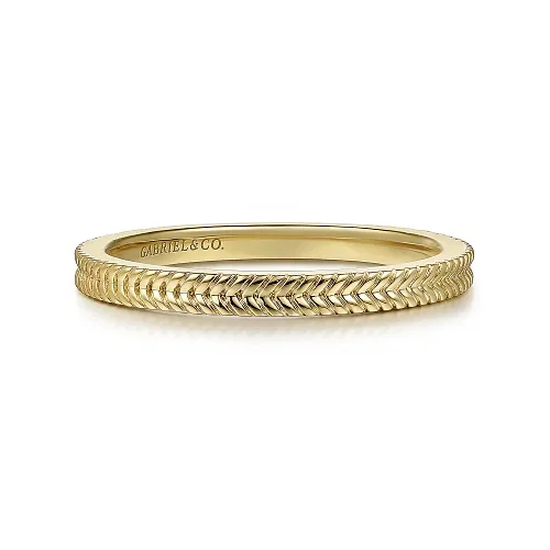 Everyday Jewelry Essentials Now On Sale Plain Gold Stackable Ring in 14K Yellow Gold