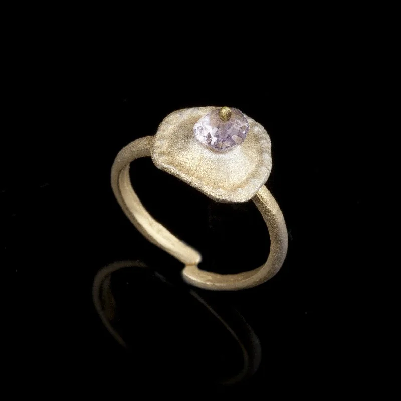 Chic, Trendy, And Affordable Jewelry Sale Sea Urchin Single Ring - Amethyst