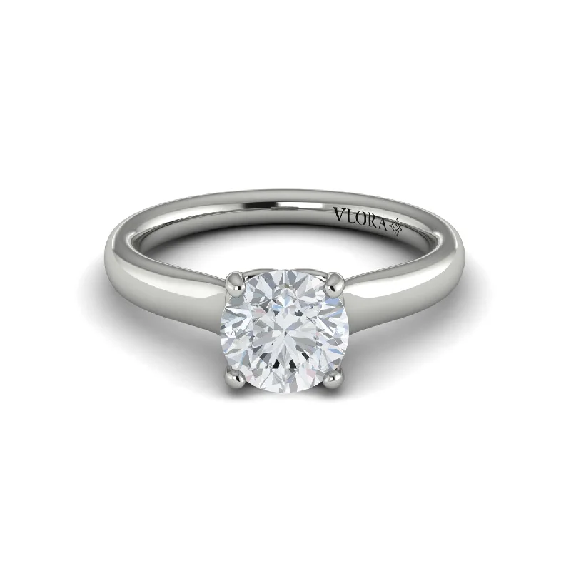 Modern Jewelry At Exclusive Discounts – Shop Today Solitaire Engagement Ring in 14K White Gold