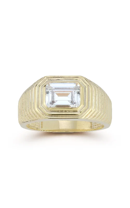 Upgrade Your Jewelry Collection For Less Vintage CZ Ribbed Ring