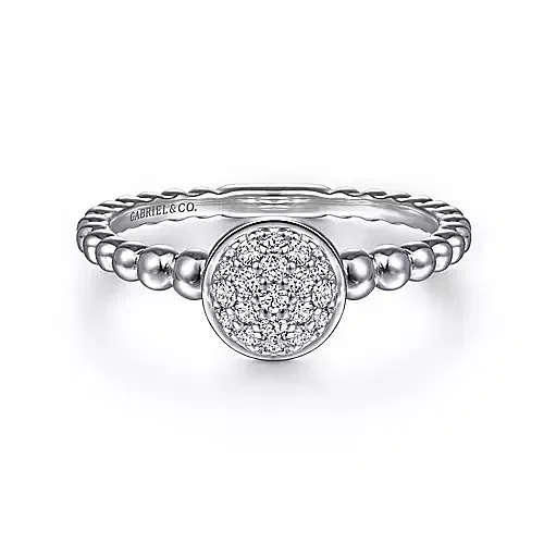 Grab Stylish Jewelry Before The Sale Ends White Sapphire Pave Bujukan Ring in Sterling Silver