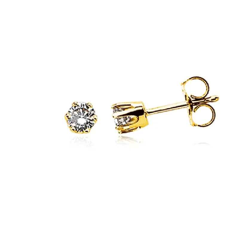 Everyday Jewelry Essentials Now On Sale 1/3 Carat Diamond Stud Earrings - 14k Yellow Gold