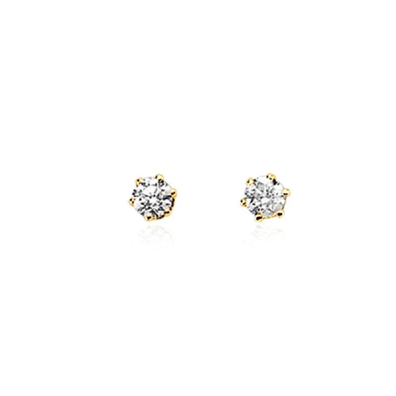 Unmissable Deals On Handmade Jewelry Collections 1/5 Carat Diamond Stud Earrings - 14k Yellow Gold