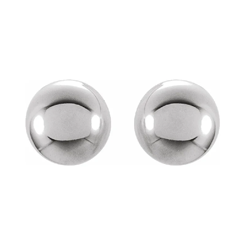 Seasonal Jewelry Sale – Upgrade Your Style Today 14K White Gold Hollow Ball Screw Back Stud Earrings, 3mm to 6mm