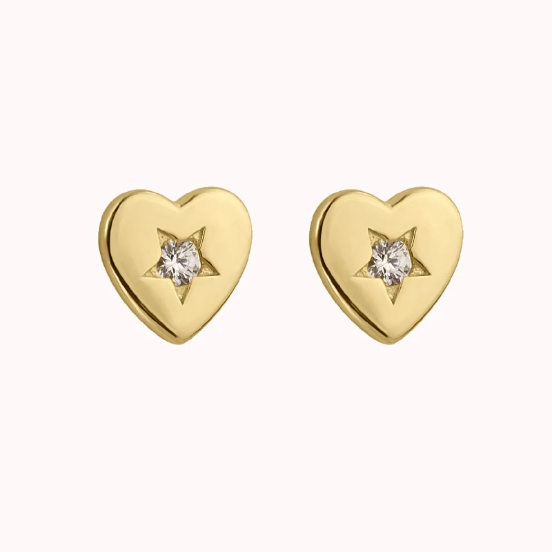 Stunning Statement Jewelry, Unbeatable Discounts Clementine Heart Stud Earrings