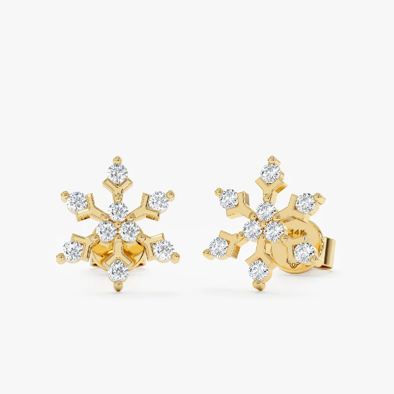 The Perfect Jewelry Piece At The Perfect Price Diamond Snowflake Stud Earrings, Chaya