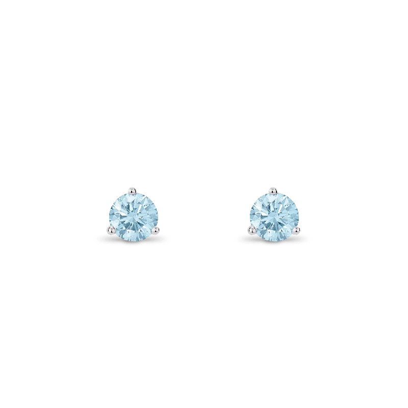 Exclusive Jewelry Sale – Shine For Less The Blue Solitaire Stud Earrings