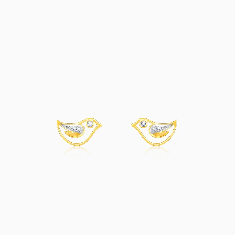 Modern Jewelry At Exclusive Discounts – Shop Today Gold Birdie Stud Earrings