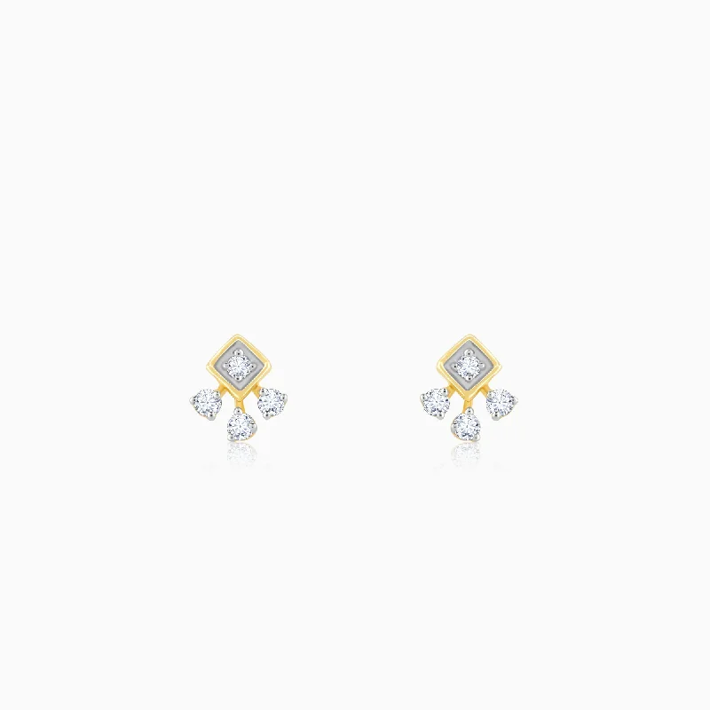 Holiday Jewelry Sale – Perfect Gifts At The Best Prices Gold Exquisite Trio Diamond Stud Earrings