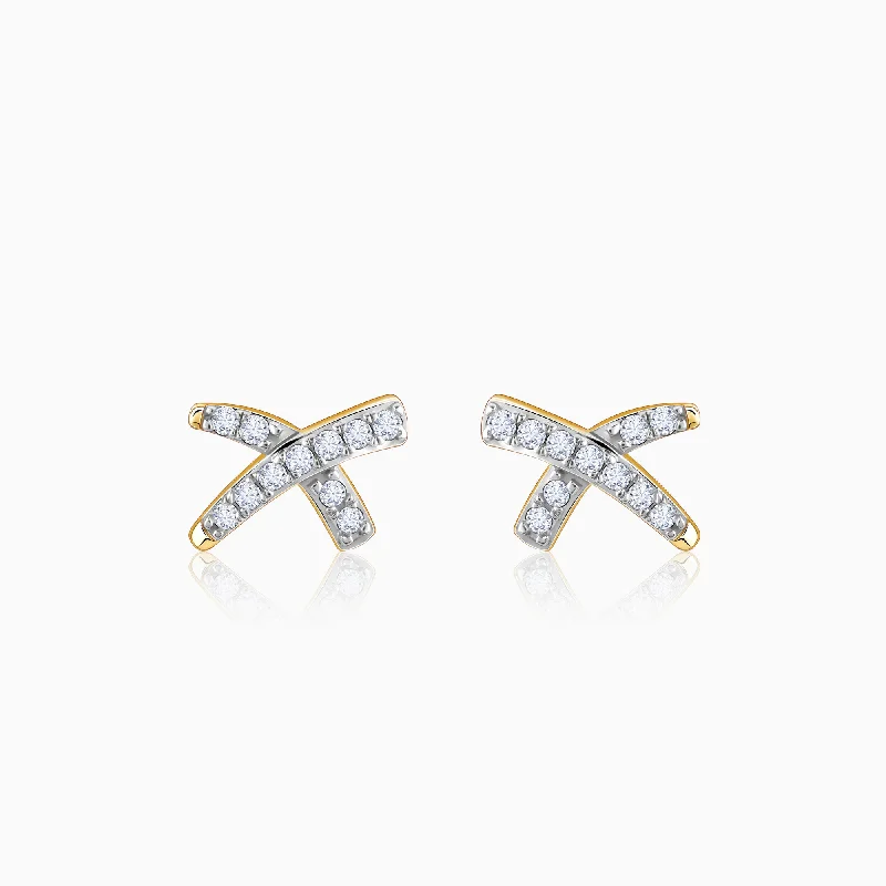 Seasonal Jewelry Deals – Elevate Your Style Gold Xquisite Diamond Stud Earrings