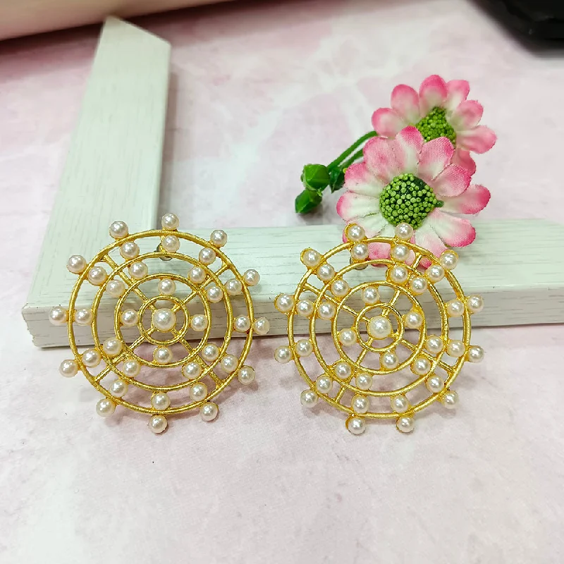 Shop Dazzling Jewelry At The Best Prices Infinity Jewels Gold Plated Hypoallergenic Nickel Free Stud Earrings