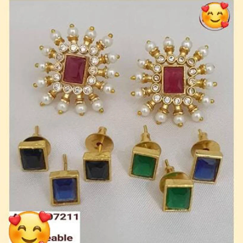 Personalized Jewelry Sale – Meaningful Gifts At Great Prices Manisha Jewellery Gold Plated Changeable Stud Earrings