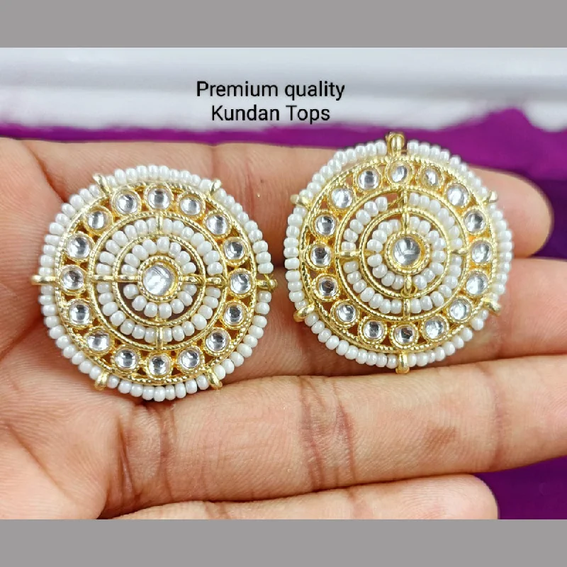 Breathtaking Jewelry At Limited-Time Savings Manisha Jewellery Gold Plated Kundan Stone Stud Earrings