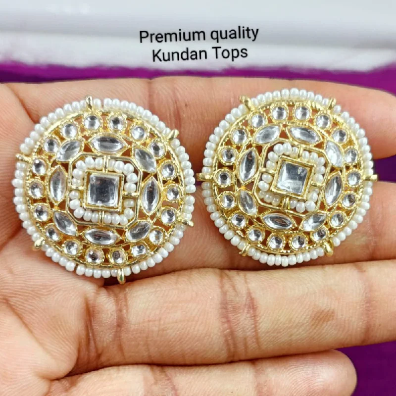 Limited-Stock Jewelry Sale – Shop Before It's Gone Manisha Jewellery Gold Plated Kundan Stone Stud Earrings