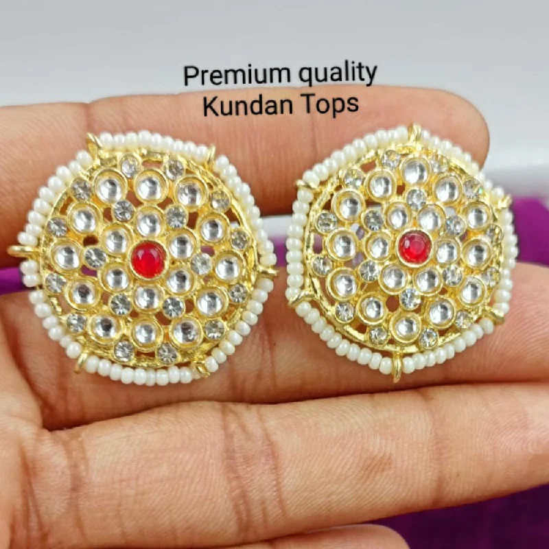 Timeless Elegance Now At Special Discounts Manisha Jewellery Gold Plated Kundan Stone Stud Earrings