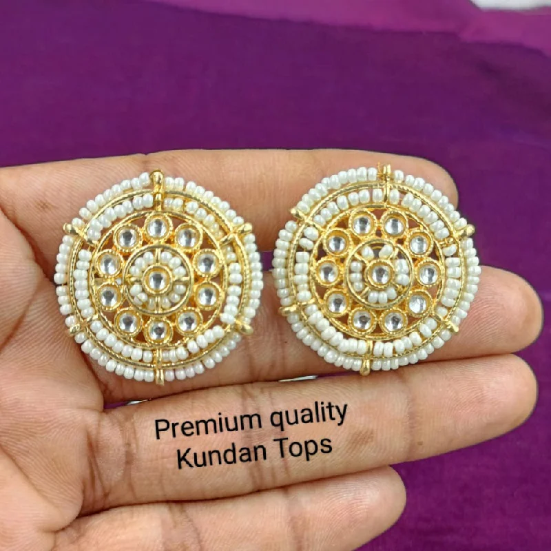 Seasonal Jewelry Clearance – Best Styles At The Lowest Prices Manisha Jewellery Gold Plated Kundan Stone Stud Earrings