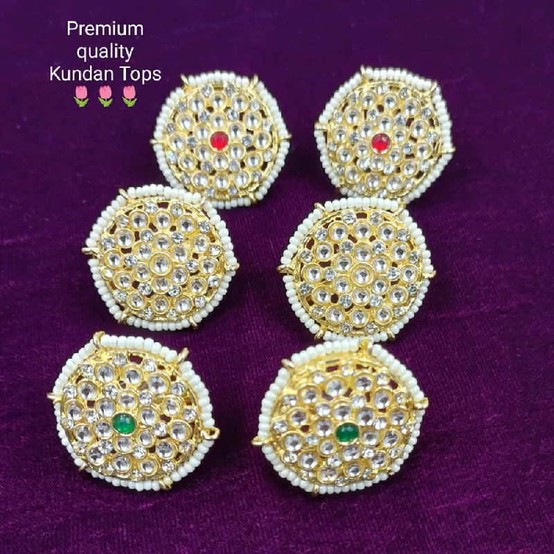 Bestselling Jewelry At Special Promotional Rates Manisha Jewellery Gold Plated Kundan Stud Earrings