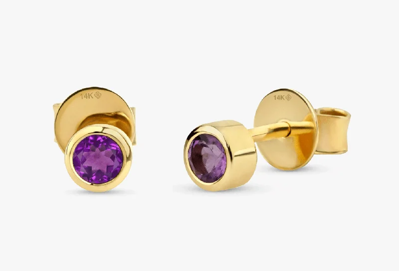 Dazzle With Discounts – Shop Jewelry On Sale Natural Amethyst Stud Earrings, Vienna