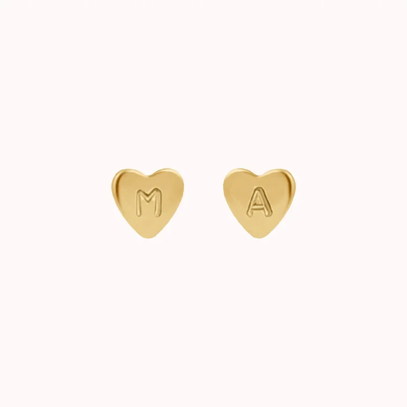 Flash Jewelry Sale – Get Stunning Pieces At Low Prices Personalized Cleo Heart Stud Earrings