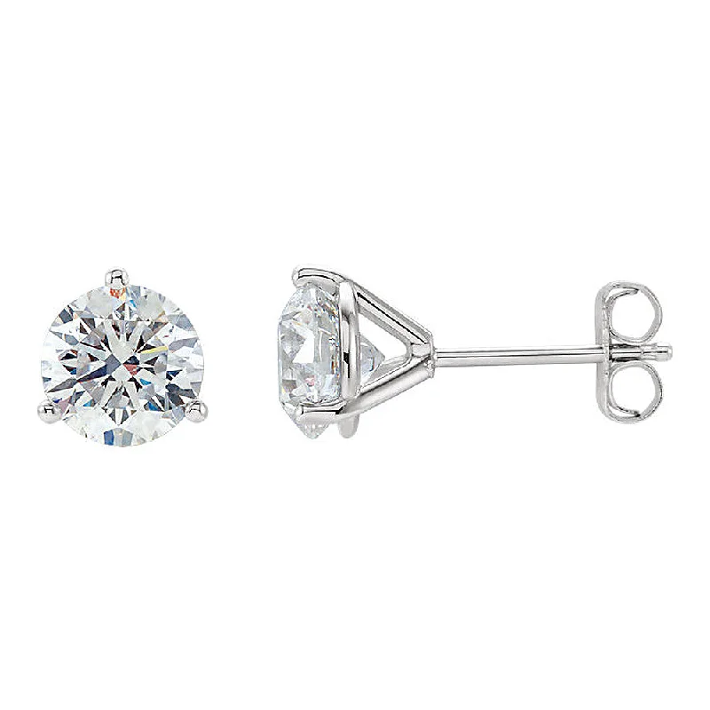 Affordable Glamour – Premium Jewelry For Less Platinum 3.2mm Round 1/4 CTW (G-H, SI2-SI3) Diamond Stud Earrings