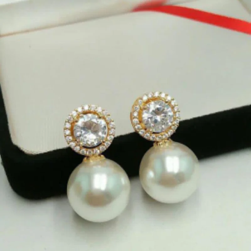 Sparkle For Less – Shop Jewelry Deals Now Pooja Bangles Gold Plated Pearl Stud Earrings