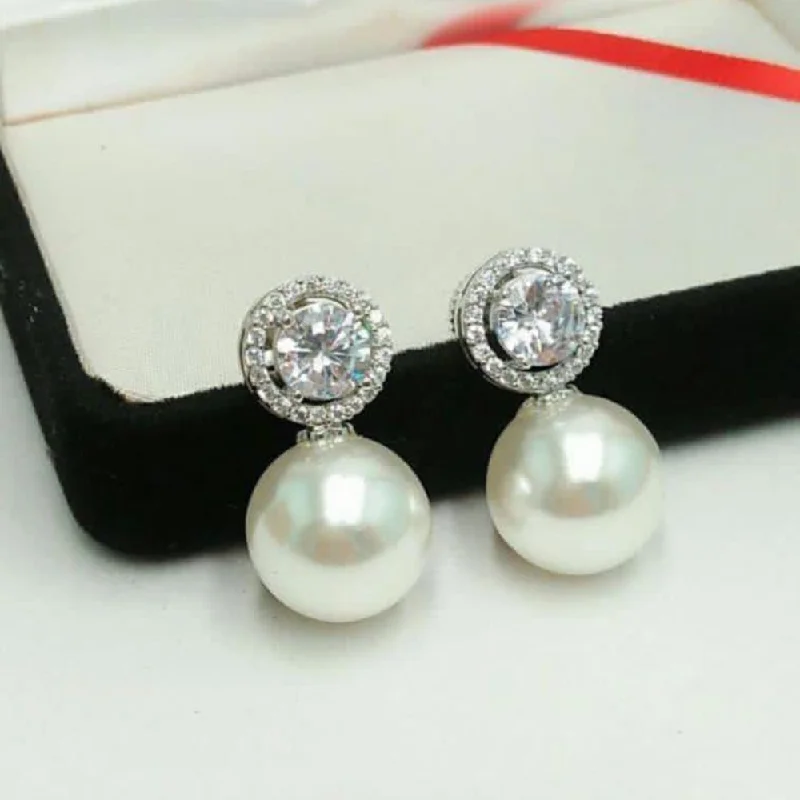 Elevate Your Jewelry Collection With Limited-Time Savings Pooja Bangles Silver Plated Pearl Stud Earrings