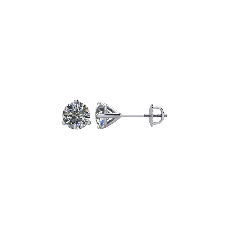 The Perfect Accessory For Less – Jewelry Sale Live Round 1.0 Cttw Diamond Screw Back Stud Earrings in 14k White Gold