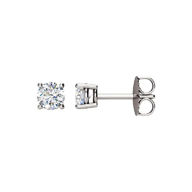 Exclusive Online Jewelry Sale – Don't Wait Round 3/4 Cttw Basket Style Diamond Stud Earrings in 14k White Gold