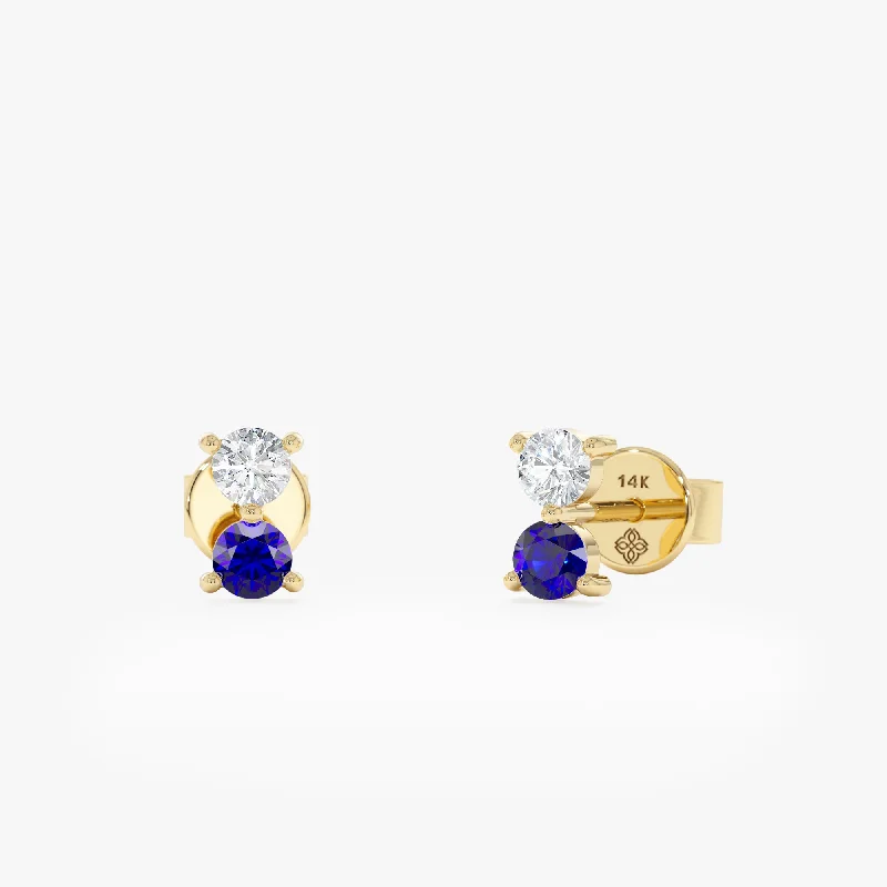 Flash Deals On Fine Jewelry – Shop Before It's Gone Sapphire & Diamond Stud Earrings, Trisha