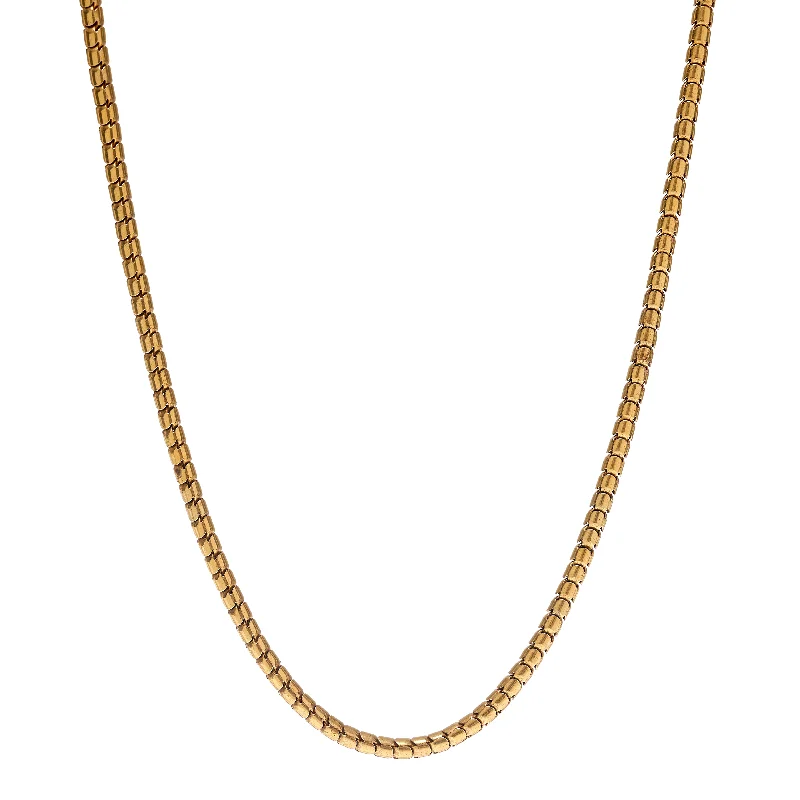 Limited-Time Jewelry Sale – Don't Miss These Deals Antique Victorian 18k Gold Snake Chain - 16"