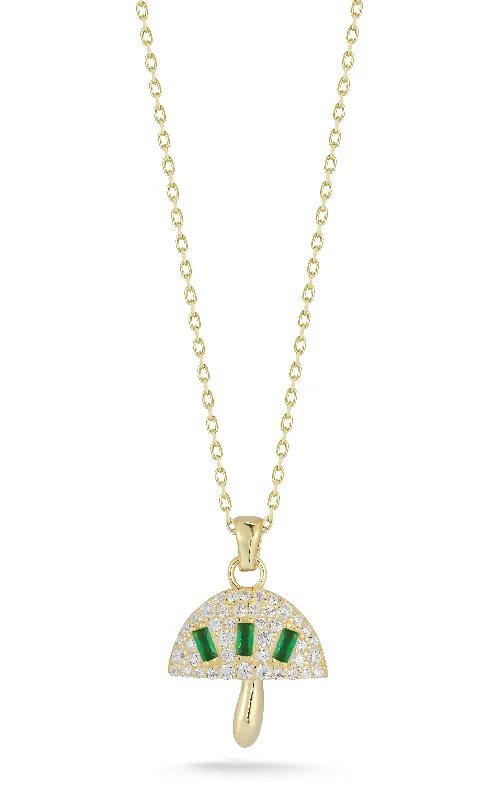 Limited-Stock Jewelry Sale – Shop Before It's Gone CZ Mushroom Necklace