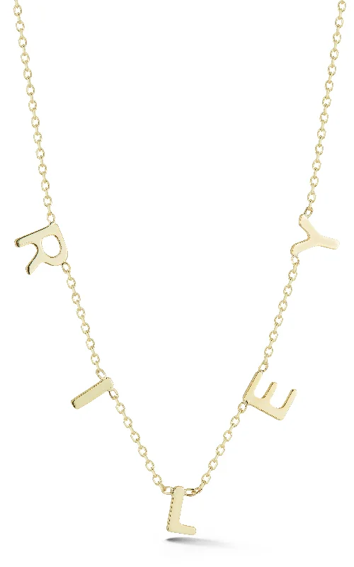 Premium Jewelry, Premium Discounts – Act Fast Dangling Block Name Necklace