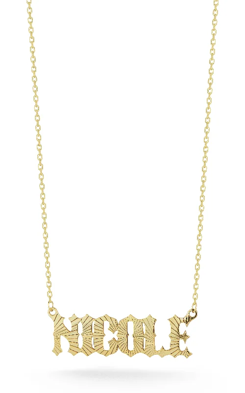 Get The Sparkle You Love At Prices You Adore Diamond Cut Nameplate Necklace