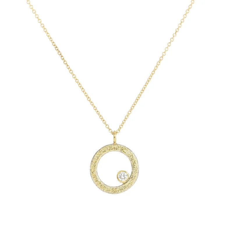 Exclusive Jewelry Sale – Sparkle For Less Dusted + Diamond Orb Necklace - 22ky Gold, 18ky Gold, Oxidized Silver + VS Diamond