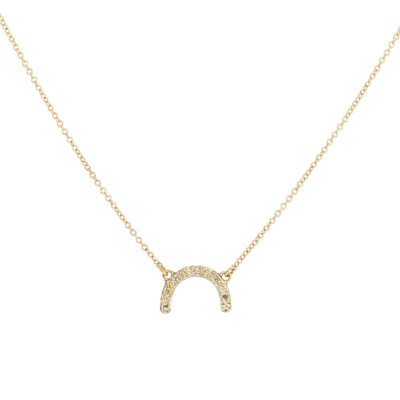 Modern Jewelry At Exclusive Discounts – Shop Today Dusted Rainbow Necklace - 22ky Gold, 18ky Gold + Oxidized Silver