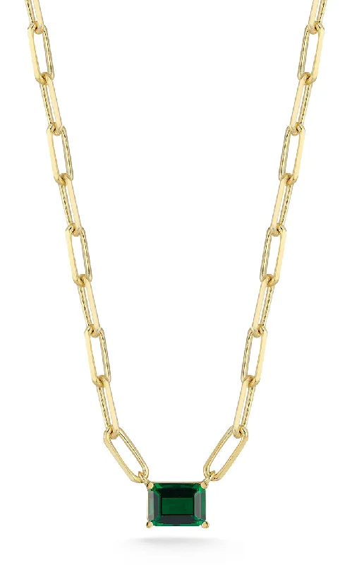 Chic And Stylish Jewelry At Discounted Prices Emerald Cut Link Necklace