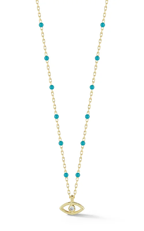 Affordable Glamour – Must-Have Jewelry At Special Rates Enamel Beaded Evil Eye Necklace