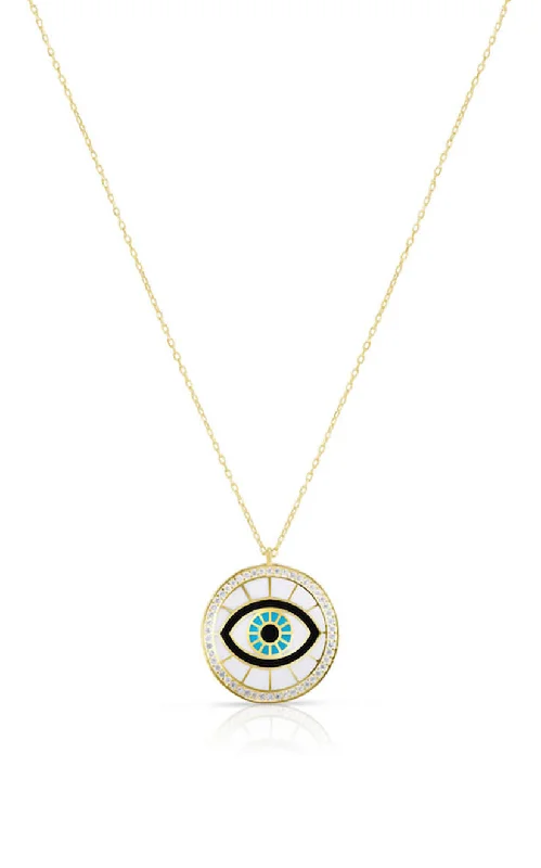 Waterproof Stainless Steel Jewelry For Lasting Beauty Evil Eye Enamel Necklace