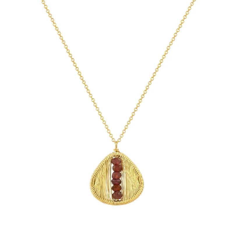 Best Jewelry Deals – Shop Premium Pieces At Great Prices Garnet Cocoon Necklace - 14k Gold Fill + Garnet