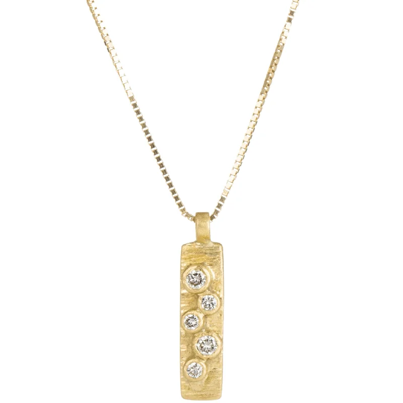 Dainty And Elegant Jewelry Now At Reduced Prices Golden Aspen Bauble Necklace - 18ky + VS Diamonds