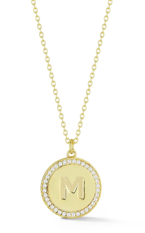 Breathtaking Jewelry, Breathtaking Prices Initial Disk Medallion Necklace