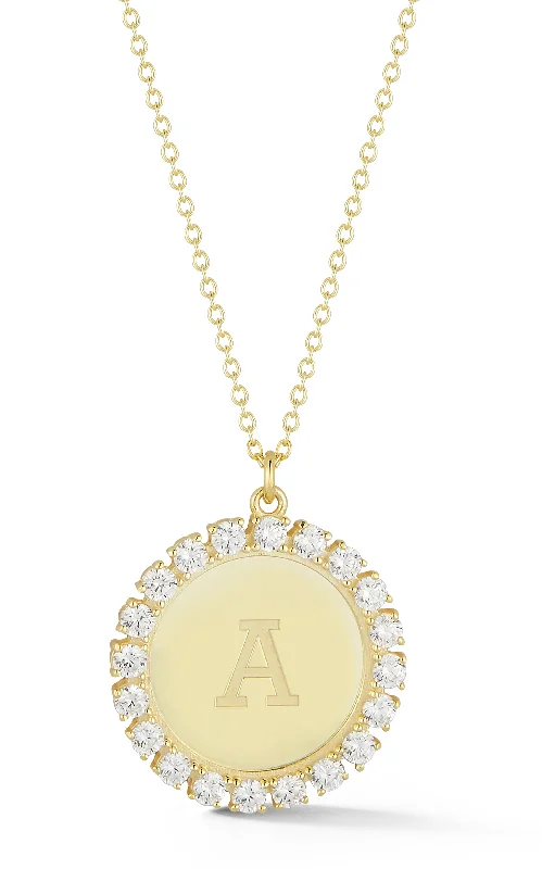 Get Ready To Sparkle – Special Jewelry Discounts Initial Medallion Necklace