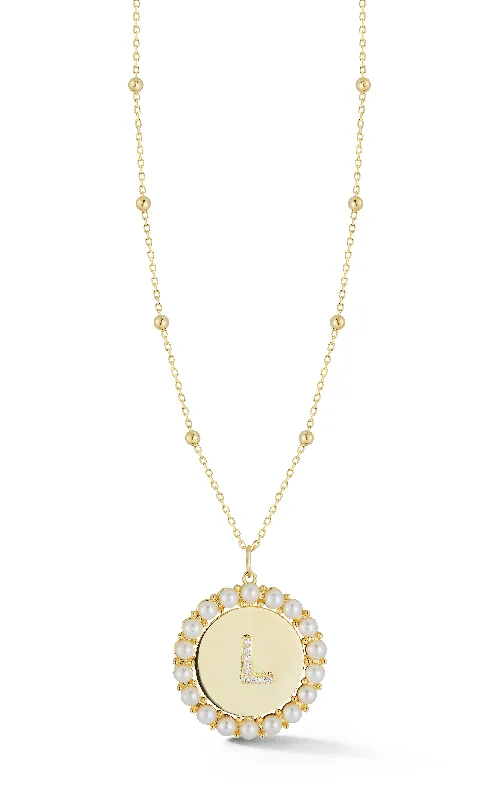 The Perfect Accessory For Less – Jewelry Sale Live Initial Pearl Disk Necklace