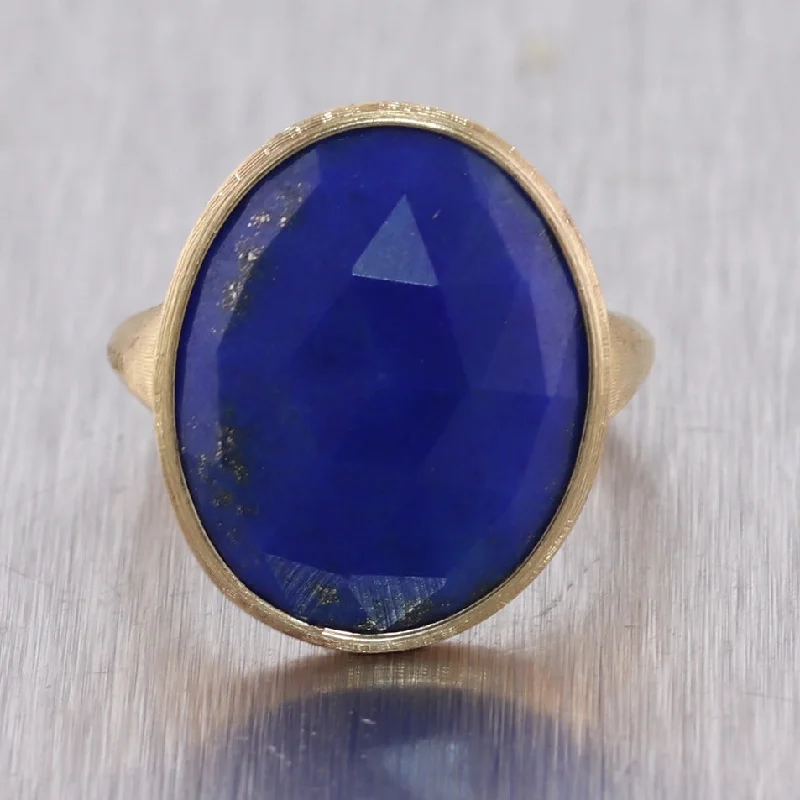 Premium Jewelry, Premium Discounts – Act Fast Marco Bicego 18k Yellow Gold Lunaria Lapis Lazuli Ring