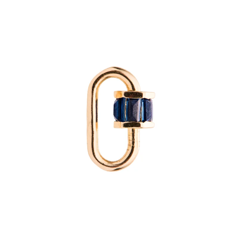 Timeless Jewelry At Special Discount Rates Marla Aaron 14k Baby Lock with Sapphire Baguettes