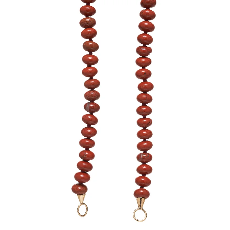 Don't Miss Our Biggest Jewelry Sale Of The Season Marla Aaron 14k Red Jasper Rondelle Strand - 8mm